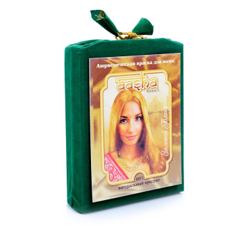 Аюрведическая краска для волос Золотой блонд Aasha Herbals