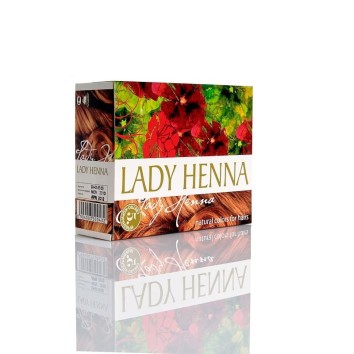 Краска для волос на основе хны Светло-коричневая Lady Henna