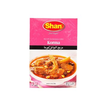 Смесь специй для мяса в йогуртовом соусе Korma Shan